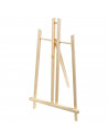 Mini caballete de madera de pino 50 x 27 cm, caballete plegable de mesa para pintar, soporte de lienzos, pinturas al óleo, acríl