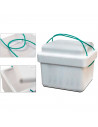 Tradineur - Nevera porta alimento con cordón - Fabricado en Poliestireno - hermético, resistente, resistente a olores - 11 Litro
