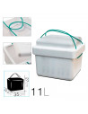 Tradineur - Nevera porta alimento con cordón - Fabricado en Poliestireno - hermético, resistente, resistente a olores - 11 Litro