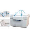 Tradineur - Nevera porta alimento con cordón - Fabricado en Poliestireno - hermético, resistente, resistente a olores - 26 Litro
