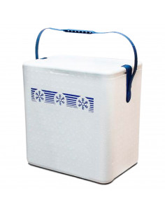 Tradineur - Nevera porta alimento con asa - Fabricado en Poliestireno - Hermético, resistente, resistente a olores - 27 Litros -