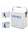 Tradineur - Nevera porta alimento con asa - Fabricado en Poliestireno - Hermético, resistente, resistente a olores - 27 Litros -