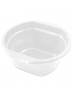Tradineur - Pack de 6 boles redondos reutilizables de plástico, cuencos 100% reciclables, extra resistentes, higiénicos, apilabl