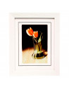 Portafotos de sobremesa PVC blanco 22,5 x 27,5 cm, marco de plástico con soporte para foto de 20 x 25 cm, decoración del hogar,