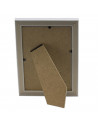Portafotos de sobremesa PVC blanco 22,5 x 27,5 cm, marco de plástico con soporte para foto de 20 x 25 cm, decoración del hogar,