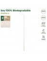 Tradineur - Pack de 100 paletinas de madera para café, biodegradables, 100% reciclables, extra resistentes, higiénicas, ecológic