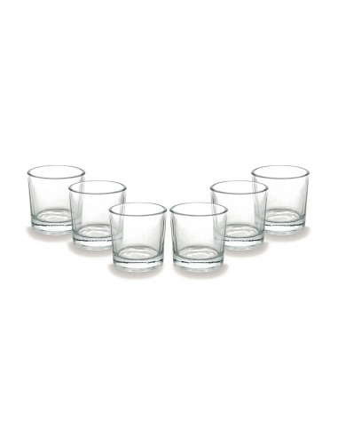Tradineur - Vaso de chupito modelo "CoK" - Fabricado en cristal - Ideal para Servir licores, celebraciones, fiestas (Ø 5 x 4,5 c