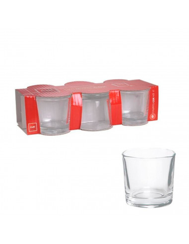Tradineur - Vaso de chupito modelo "CoK" - Fabricado en cristal - Ideal para Servir licores, celebraciones, fiestas (Ø 5 x 4,5 c