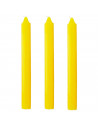 Tradineur - Pack de 3 velas alargadas perfumadas, velas de mesa cilíndricas, parafina y mecha de algodón, duración 9 horas, repe