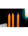 Tradineur - Pack de 3 velas alargadas perfumadas, velas de mesa cilíndricas, parafina y mecha de algodón, duración 9 horas, repe