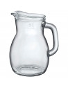 Tradineur - Jarra de cristal para servir agua, bebidas frías, limonada, té helado, zumo, transparente, resistente, frigorífico,