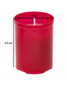 Tradineur - Velón litúrgico pequeño, vela de santo de parafina y cera vegetal, decoración de iglesias, cementerios, tumbas (Rojo