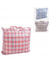 Tradineur - Bolsa plástica de rafia, incluye cremallera y asas, reutilizable, mudanzas, almacenamiento de ropa, juguetes, mantas