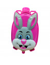 Tradineur - Mochila con pistola de agua con diseño de conejo - Fabricado en Plástico - 30,5 x 29 x 6 cm - Color Rosa