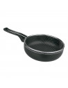 LifeStyle - Sartén freidora con cestillo freidor y escurridor, diámetro 24 cm, freidora con cesta, antiadherente