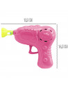 Tradineur - Pistola mágica de burbujas con luces - Incluye Bote burbujas - Fabricado en Plástico resistente - Modelo Aleatorio 