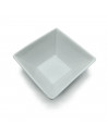 Tradineur - Cuenco con forma cuadrada - Fabricado en porcelana - Apto para lavavajillas y microondas - 4,5 x 9 x 9 cm - Color Bl