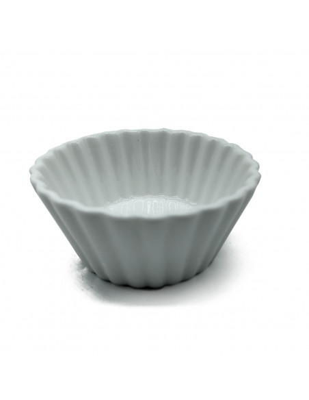 Tradineur - Cuenco con forma redonda - Fabricado en porcelana - Apto para lavavajillas y microondas - Ø 9 x 4 cm - Color Blanco
