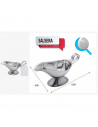 Tradineur - Salsera Aladino con asas de acero Inoxidable - Fabricado en España - Utensilio para la cocina - 8,5 x 15 x 6 cm