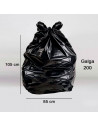 Tradineur - Pack de 10 bolsas de basura, galga 200, plástico reciclado, resistentes y antigoteo, ecológicas, reciclables, aptas