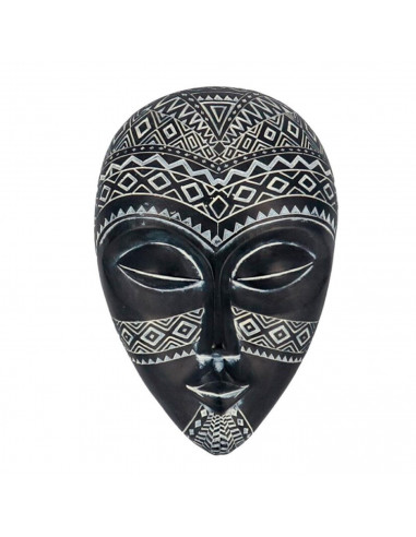 Gerimport - Máscara decorativa de resina "Bemus" 19 x 12,5 x 5 cm. Figura decoración pared de salón, dormitorio, hogar, regalo o