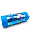 Tradineur - Pack de 15 bolsas de basura de plástico reciclado, resistentes y antigoteo, ecológicas, reciclables, cierre fácil, a