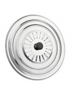 Tradineur - Tapa multiusos de acero inoxidable, diámetro 32 cm, tapa antisalpicaduras para sartén u otros recipientes de cocina,