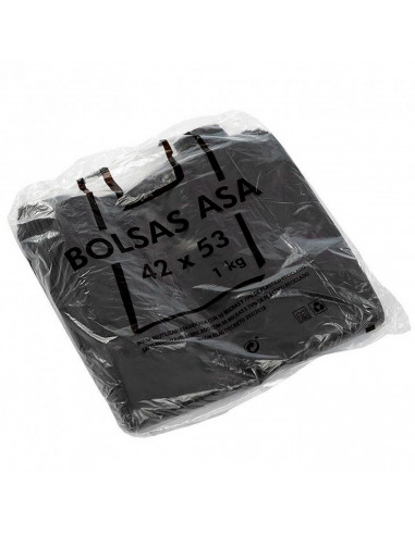 Tradineur - Pack de 54 bolsas de plástico tipo camiseta, reutilizables, recicladas, gran resistencia, cumplen normativa, grosor