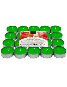 Tradineur - Pack de 20 velas té perfumadas, tealights con aroma, tiempo de combustión: 4,5 horas, decoración del hogar (Sorbete