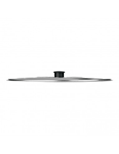 Tradineur - Tapa multiusos de acero inoxidable, diámetro 30 cm, tapa antisalpicaduras para sartén u otros recipientes de cocina,