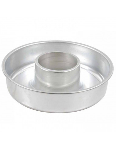 Molde de tipo rollo de aluminio, molde rosca, molde corona, para tarta o bizcocho, 25 cm