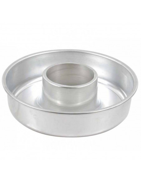 Molde de tipo rollo de aluminio, molde rosca, molde corona, para tarta o bizcocho, 25 cm
