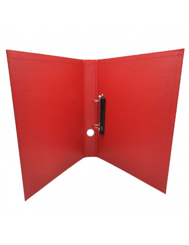 Tradineur - Archivador A-Z de palanca con 2 anillas, tamaño A4, cartón duro, lomo de 7,5 cm de ancho, oficina (Negro, 34,5 x 28,