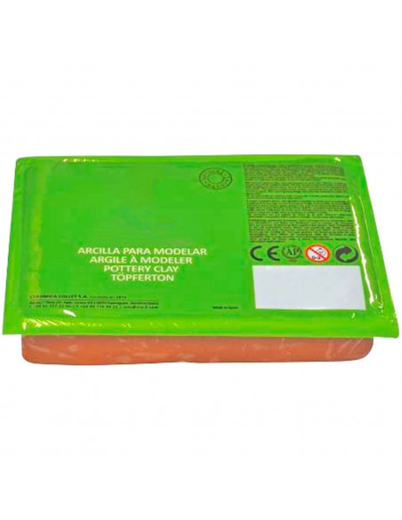 Tradineur - Arcilla natural para modelar, suave y maleable, ideal para modelado, escultura, torneado, hacer manualidades, artesa