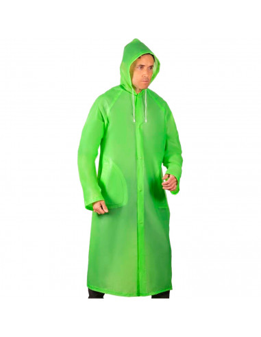 Tradineur - Chubasquero con capucha - Fabricado al 100% poliéster - Costura termoselladas - Talla XL, XXL - Color Verde