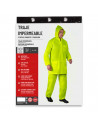Tradineur - Chubasquero de 2 piezas con capucha - Fabricado al 100% poliéster - Costura termoselladas - Talla XL, XXL - Color Am