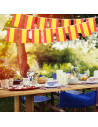 Tradineur - Guirnalda con banderas de España - Fabricado en Plástico - Ideal para decorar una fiesta de cumpleaños, una boda, un