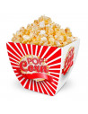 Tradineur - Bol de palomitas cuadrado "Pop Corn" - Fabricado en Plástico - Recipiente reutilizable para cine en casa - Capacidad