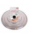 Tapa de aluminio con desvaporizador para sartén, 32 cm, tapa para sartenes y ollas, tapadera multiusos, tapadera antisalpicadura