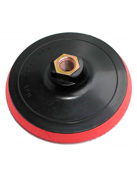 Tradineur - Disco de lijado, plato compatible con lijadoras, amoladoras angulares, pulidoras, incluye enganche de rosca, 12500 R Tradineur - Disco de lijado, plato compatible con lijadoras, amoladoras angulares, pulidoras, incluye enganche de rosca, 12500 R