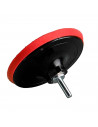 Tradineur - Disco de lijado, plato compatible con lijadoras, amoladoras angulares, pulidoras, incluye enganche de rosca, 12500 R