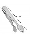 Tradineur - Pinza de hielo de acero inoxidable, compatible con cubitera, cocina, bar, restaurante, hostelería, apta para lavavaj