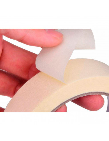 Tradineur - Cinta de pintor, cinta carrocero para pintar y enmascarar, adhesiva, removible, no deja residuos, protector de muebl