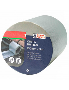 Tradineur - Cinta adhesiva de butilo, extra fuerte, impermeable, multiusos, sellador, reparar fugas de agua, grietas, juntas, br