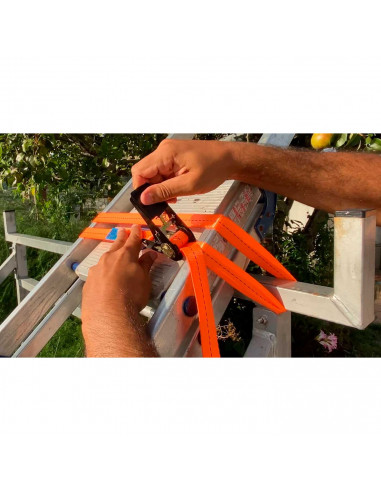 Tradineur - Pack de 2 Correas de amarre con trinquete - Ideal para motos, pickup, remolques, etc - Longitud de 2,5 Metros