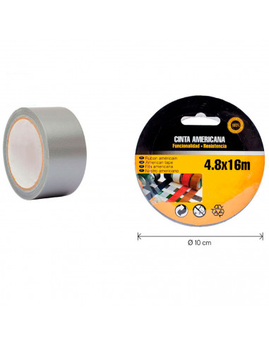 Tradineur - Cinta americana, resistente, universal, impermeable, fuerte adherencia, corte fácil, reparar, sellar, reforzar, fija