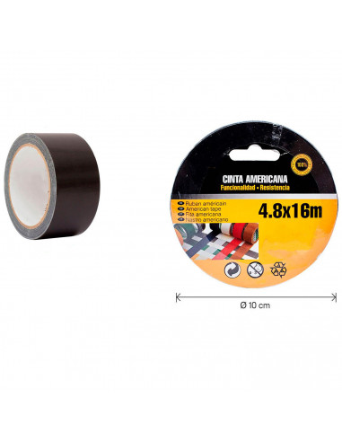 Tradineur - Cinta americana, fuerte adherencia, resistente, universal, impermeable, corte fácil, reparar, sellar, reforzar, fija