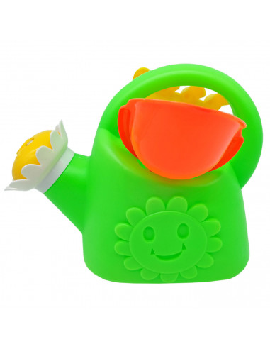 Tradineur - Set de regadera, pala y rastrillo de playa, plástico, juguete infantil, jugar en la arena, parque, jardín, regalo pa