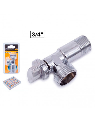 Tradineur - Llave de escuadra para grifos de 3/4" - Fabricación de acero - Herramienta definitiva para fijar sujetadores industr