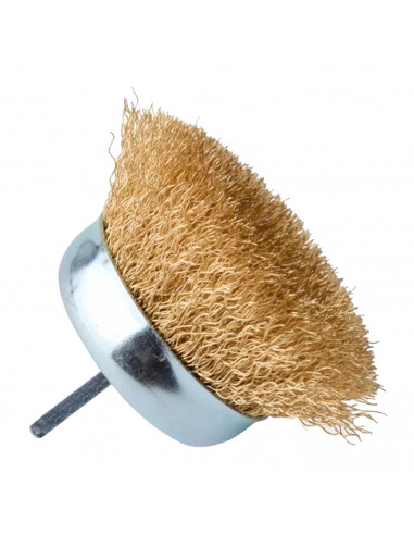 Tradineur - Cepillo de alambre para taladro, atornillador - Cepillo de acero para madera y metal - Eliminación de óxido, lijado